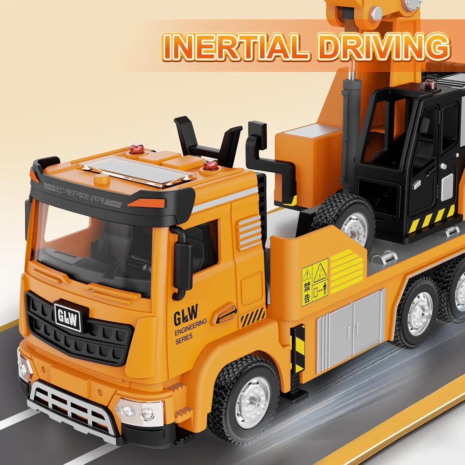 Large Construction Toy – 1:40 Alloy Simulation Model, Realistic Lights & Sounds, Educational Engineering Vehicle for Ages 3-8, Boys and Girls