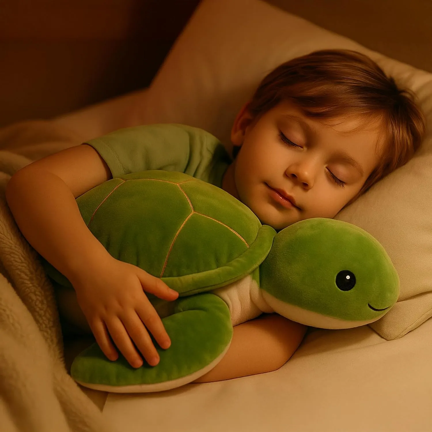 Large Weighted Sea Turtle Stuffed Animal Plush Toy with Embroidered Eyes and Removable Weight Pack - 28 Inches, 5 lb for Kids and Adults