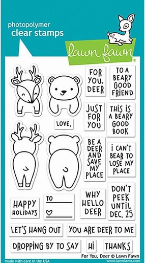 Lawn Fawn Clear Stamps - For Your, Dear (F1480)