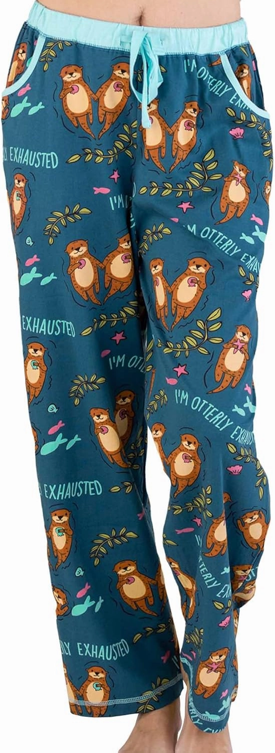 Lazy One Pajamas for Women, Cute Ocean Pajama Pants and Top Separates