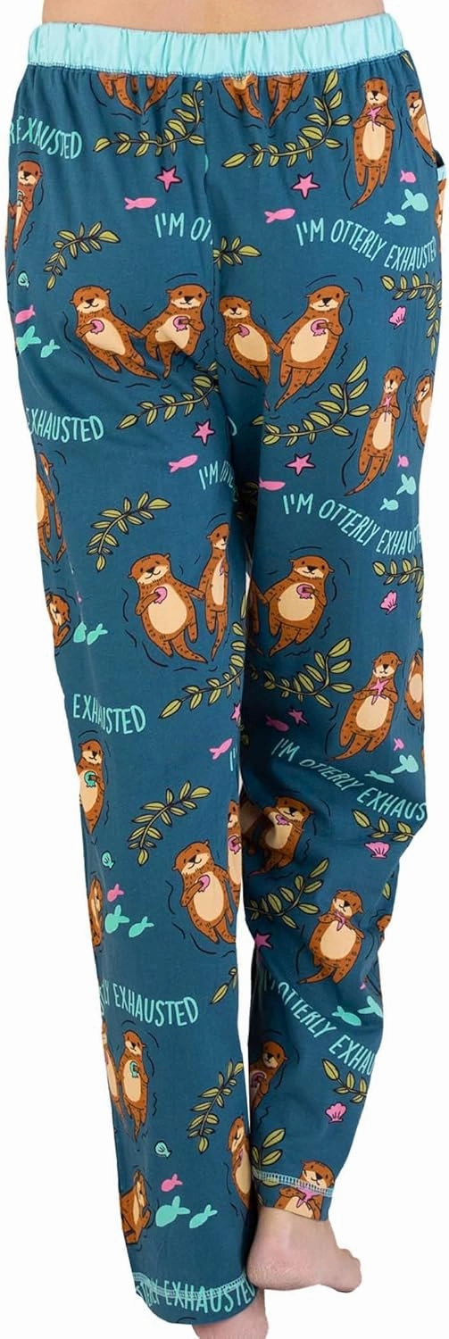 Lazy One Pajamas for Women, Cute Ocean Pajama Pants and Top Separates