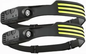 Led Headlamp Rechargeable Portable Headlamp -230 C Wide Drawstring, Waterproof, Suitable for Running, Car Repair, Night Fishing, Camping (2 individualPack-Three Root-Led Strip)