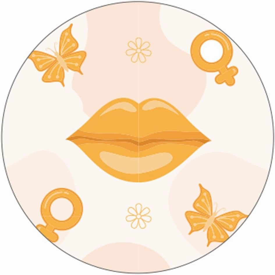 LED Lighted Compact Travel Mirror, Touch Button Mirrors 3X /1x Magnifying, Pocket Mirror for Makeup, Mini Mirror for Purse, Travel and Present (Orange)