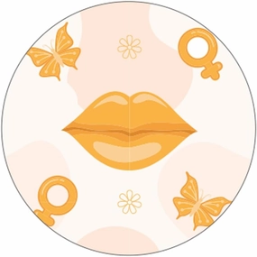 LED Lighted Compact Travel Mirror, Touch Button Mirrors 3X /1x Magnifying, Pocket Mirror for Makeup, Mini Mirror for Purse, Travel and Present (Orange)