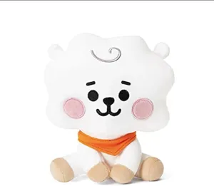 Lerion Cartoon Pillow for Kids,Pillow Doll Small Plush Puppets,Baby Series Character Cute Small Plush Stuffed Animal Figure Doll (Rj,7.8 inch)