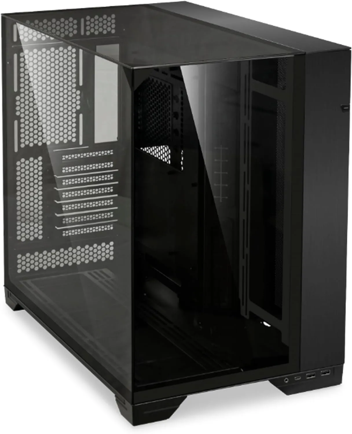 Lian Li O11 Vision -Three sided tempered glass panels - Dual-chamber ATX Mid Tower - Up to 2 × 360mm radiators - Removable motherboard tray for PC building - Up to 455mm large GPUs (O11VX.US)
