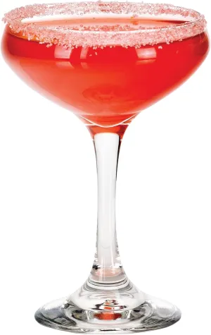 Libbey 3055 Perception Cocktail Coupe Glasses Set of 12, Elegant, Curvaceous Coupe Martini Glasses, 8.5 Oz Stemmed Cocktail Glasses for Beverages