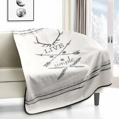 Live Simple Plush Mink Throw 50x60