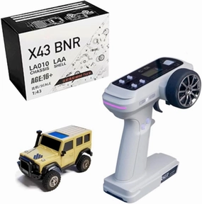 LOCHE RC Climbing Car, LDARC X43 1/43 RC Electric Mini Climbing Vehicle Remote Control Car, High Speed 2.4G All Terrain Off-Road Truck Toy Gifts for Boys and Adults - RTR Version