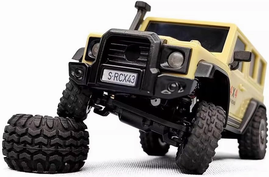 LOCHE RC Climbing Car, LDARC X43 1/43 RC Electric Mini Climbing Vehicle Remote Control Car, High Speed 2.4G All Terrain Off-Road Truck Toy Gifts for Boys and Adults - RTR Version