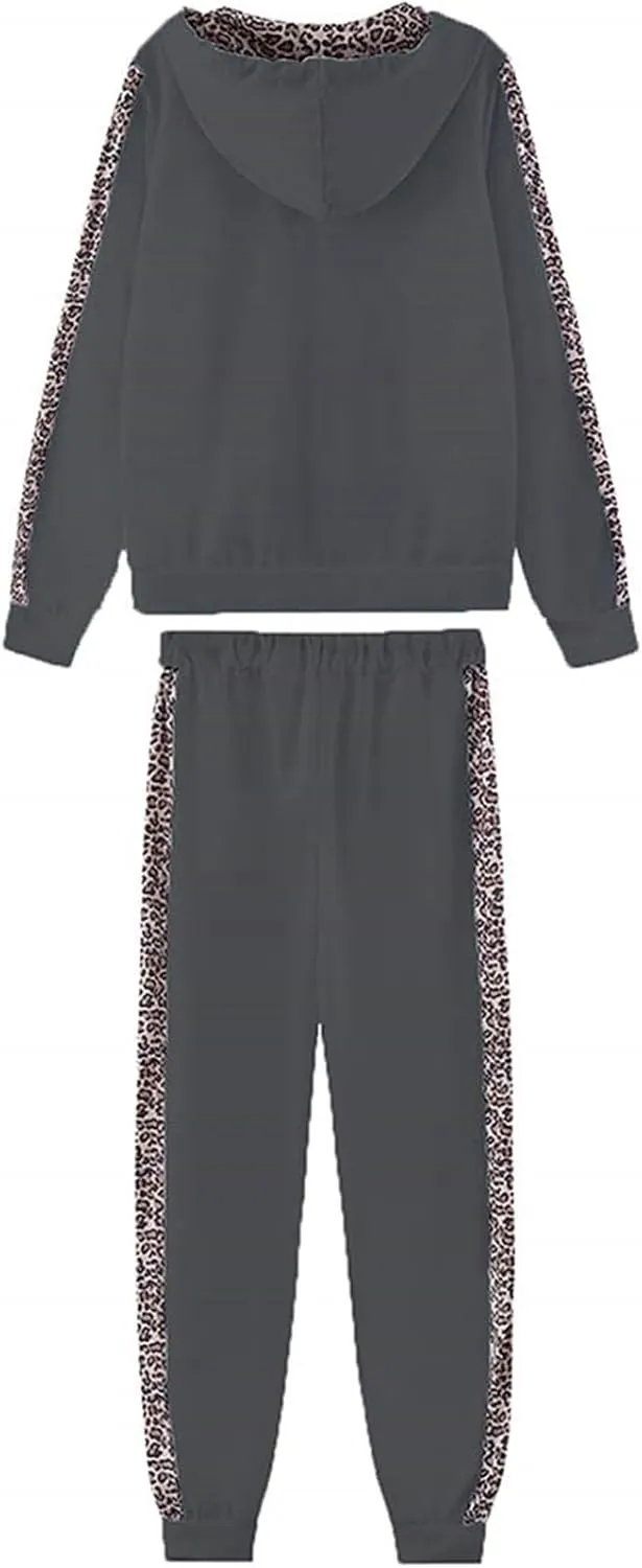 Lounge Hoodie Sweatsuit Sets Leisure Winter Hooded Plush Women Suits Half Zip Sweatsuit Matching Set