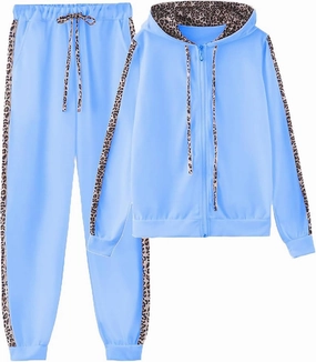 Lounge Hoodie Sweatsuit Sets Leisure Winter Hooded Plush Women Suits Half Zip Sweatsuit Matching Set