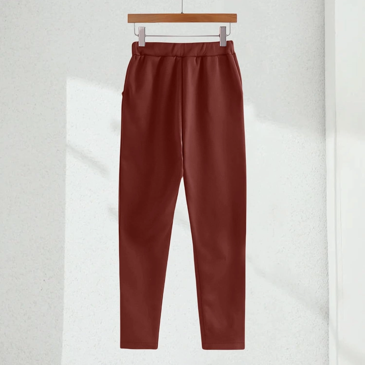 Lounge Matching Set Solid Color with Hat Sports Suit Women Fashion Slim Sweatpants with Multi Pockets