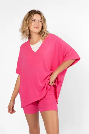 Love Me So Heather Hot Pink Ribbed Knit Set FINAL SALE