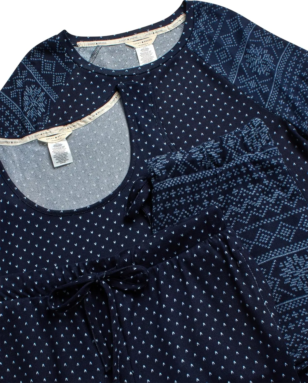 Lucky Brand 4-Piece Lounge Pajamas Sets For Women - Buttery Soft Top, Tank Top, Shorts and Pants