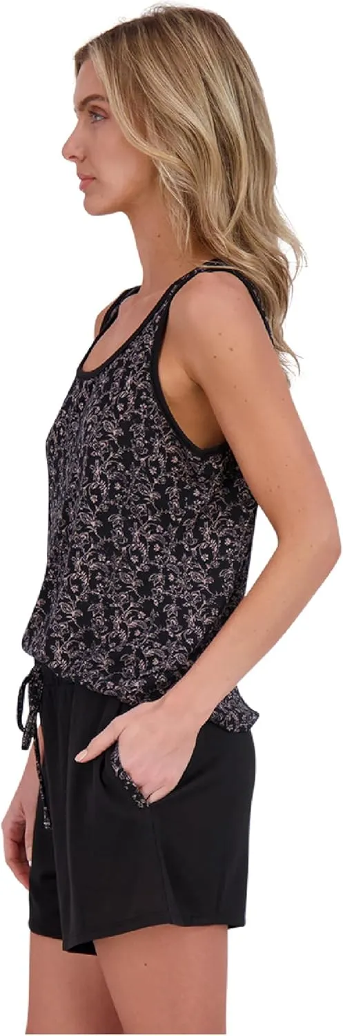 Lucky Brand 4-Piece Lounge Pajamas Sets For Women - Buttery Soft Top, Tank Top, Shorts and Pants