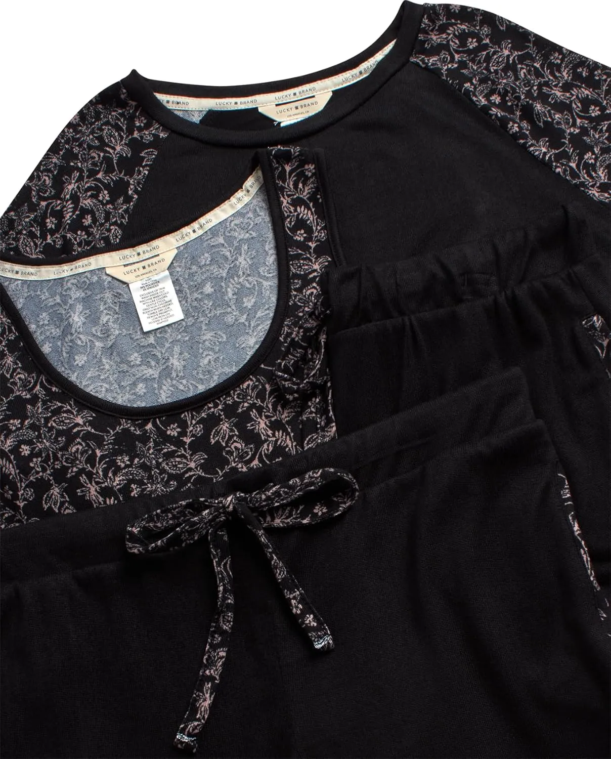 Lucky Brand 4-Piece Lounge Pajamas Sets For Women - Buttery Soft Top, Tank Top, Shorts and Pants