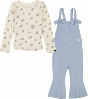 Lucky Brand girls 2pc Overall Set