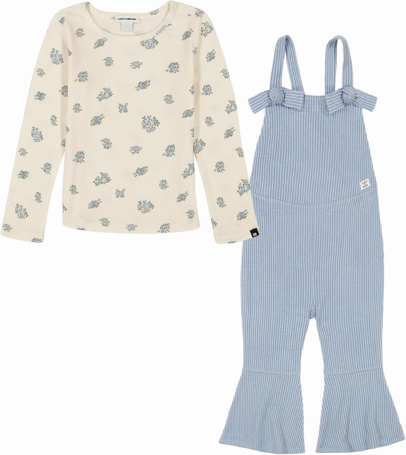 Lucky Brand girls 2pc Overall Set