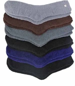Luxury Divas Solid Color Toasty Plush 6 Pack Fuzzy Socks