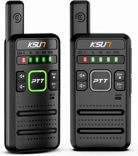 M10 Walkie Talkies with Long Range Signal, NOAA Weather, 3300mAh Battery Rechargeable, 16 Preset Channels Flash Replication Frequency, Tpye-C Charging Cable for Adults (Black 2 Pack)