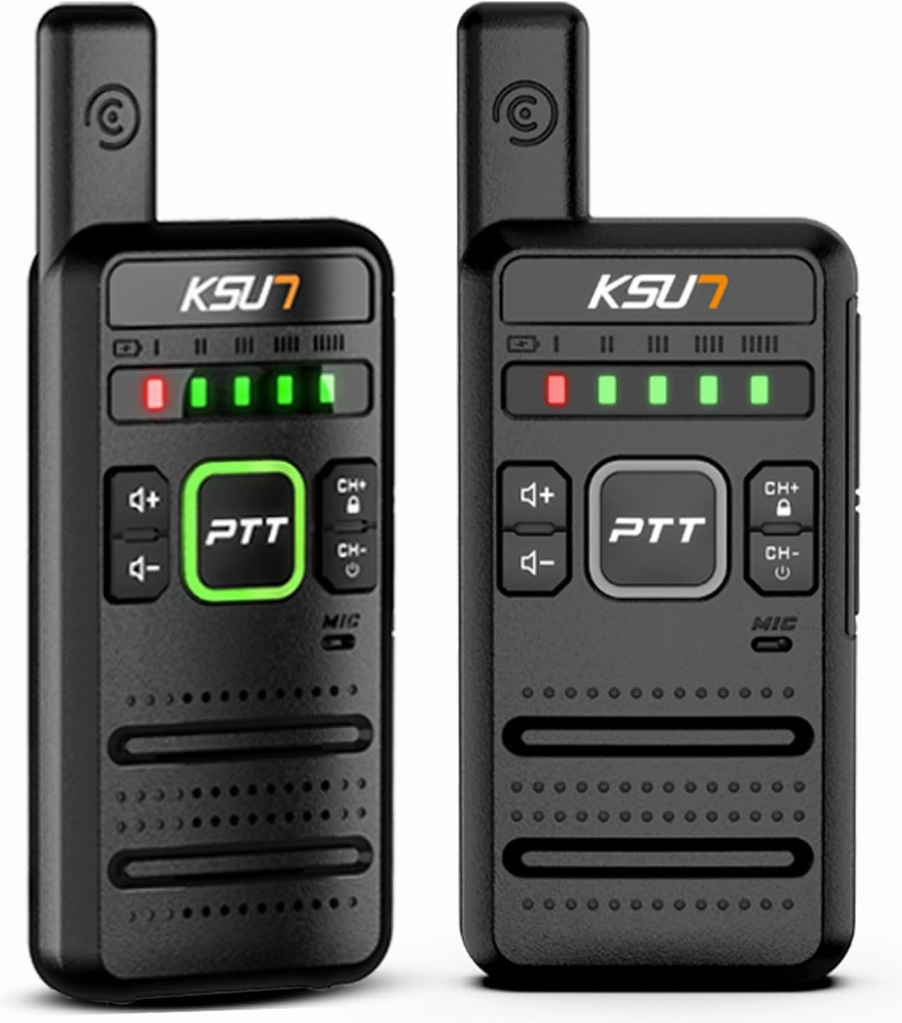M10 Walkie Talkies with Long Range Signal, NOAA Weather, 3300mAh Battery Rechargeable, 16 Preset Channels Flash Replication Frequency, Tpye-C Charging Cable for Adults (Black 2 Pack)