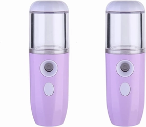 MAGICLULU 2 Pcs Nano Facial Mister Portable Rechargeable Face Humidifier Mini