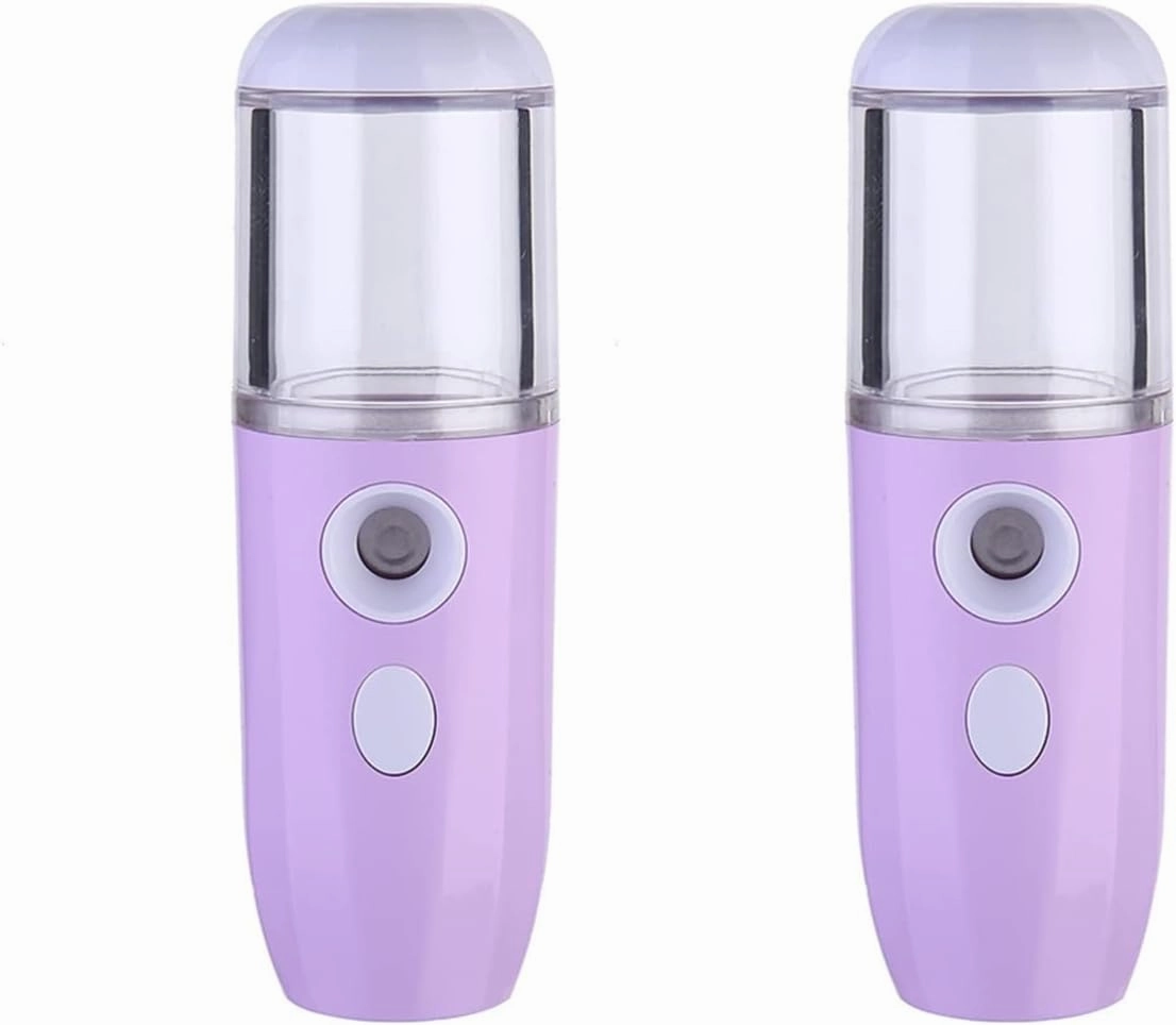 MAGICLULU 2 Pcs Nano Facial Mister Portable Rechargeable Face Humidifier Mini