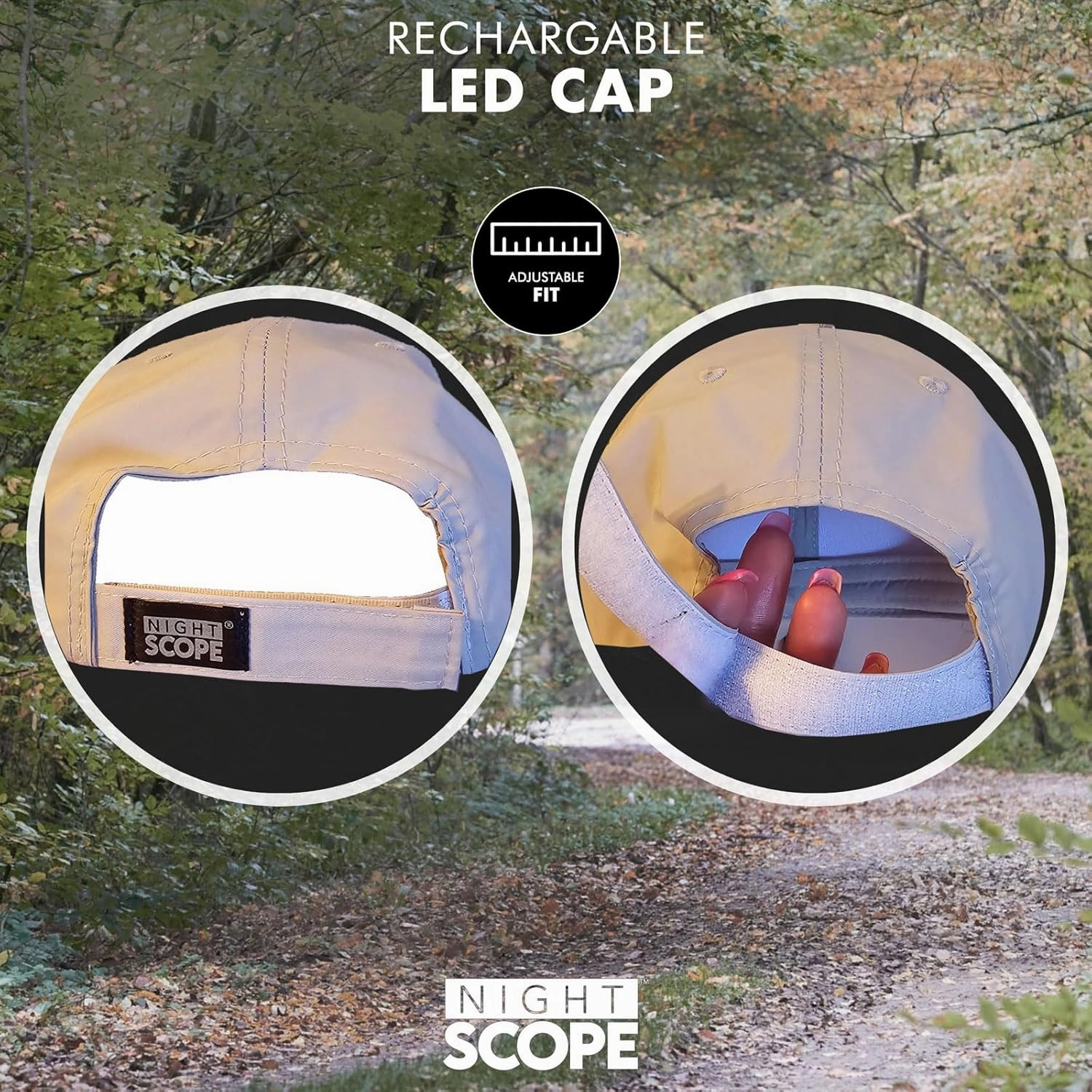 MagnaLite Pro Sport Cap with Hands-Free Magnetized Brim and Powerful Magnetic Rechargeable Mini-LED Attachment