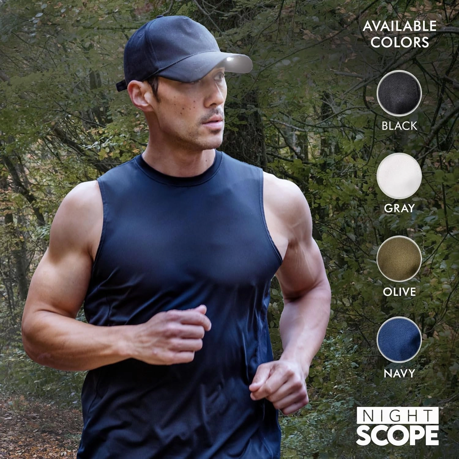 MagnaLite Pro Sport Cap with Hands-Free Magnetized Brim and Powerful Magnetic Rechargeable Mini-LED Attachment