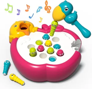 Magnetic Bird Feeding Game Woodpecker Worm Toy Montessori Fine Motor Skills Toddler Toy Age 2-4 Sensory Toys for Toddlers 1-3 Educational Learning Toys 2 Year Old Boy and Girl Gifts