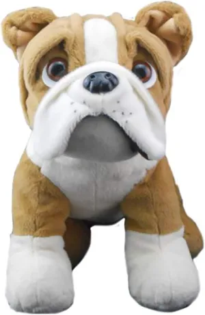 Make Your Own Stuffed Animal Cuddly Soft Buddy The Bulldog 8 inch Kit. No Sewing Required