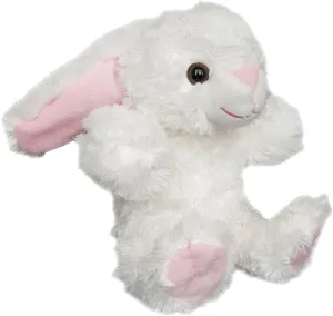 Make Your Own Stuffed Animal Mini 8 Inch Big Ear White Bunny Kit - No Sewing Required!