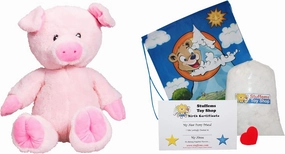 Make Your Own Stuffed Animal Mini 8 Inch Very Soft Pudge The Pig Kit - No Sewing Required!
