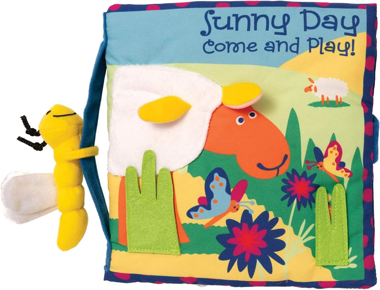 Manhattan Toy Soft Activity Book with Tethered Toy, Sunny Day 20"x24"