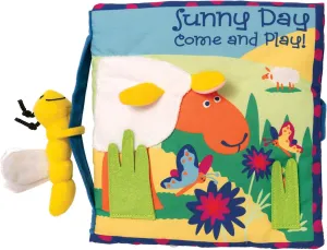 Manhattan Toy Soft Activity Book with Tethered Toy, Sunny Day 20"x24"