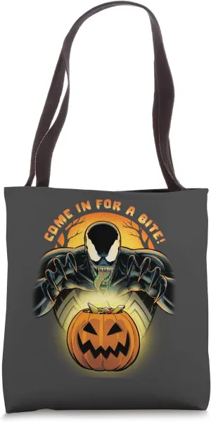 Marvel Venom Halloween Trick or Treat Come In for a Bite Tote Bag