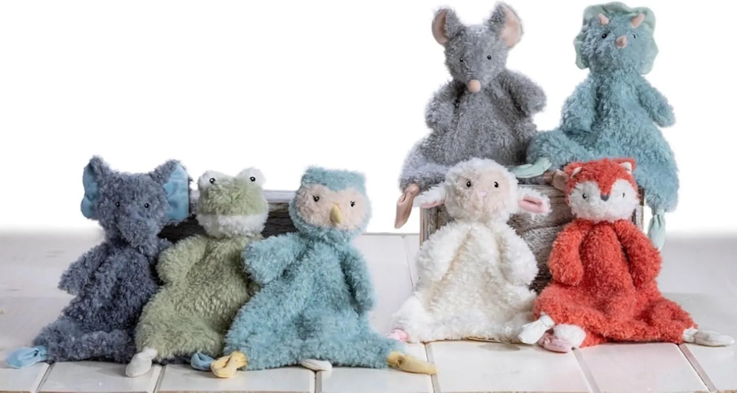 Mary Meyer Lovey for Babies Again Friends Soft Snuggle Toy Made from Recycled Materials, 11-Inches, Dinosaur