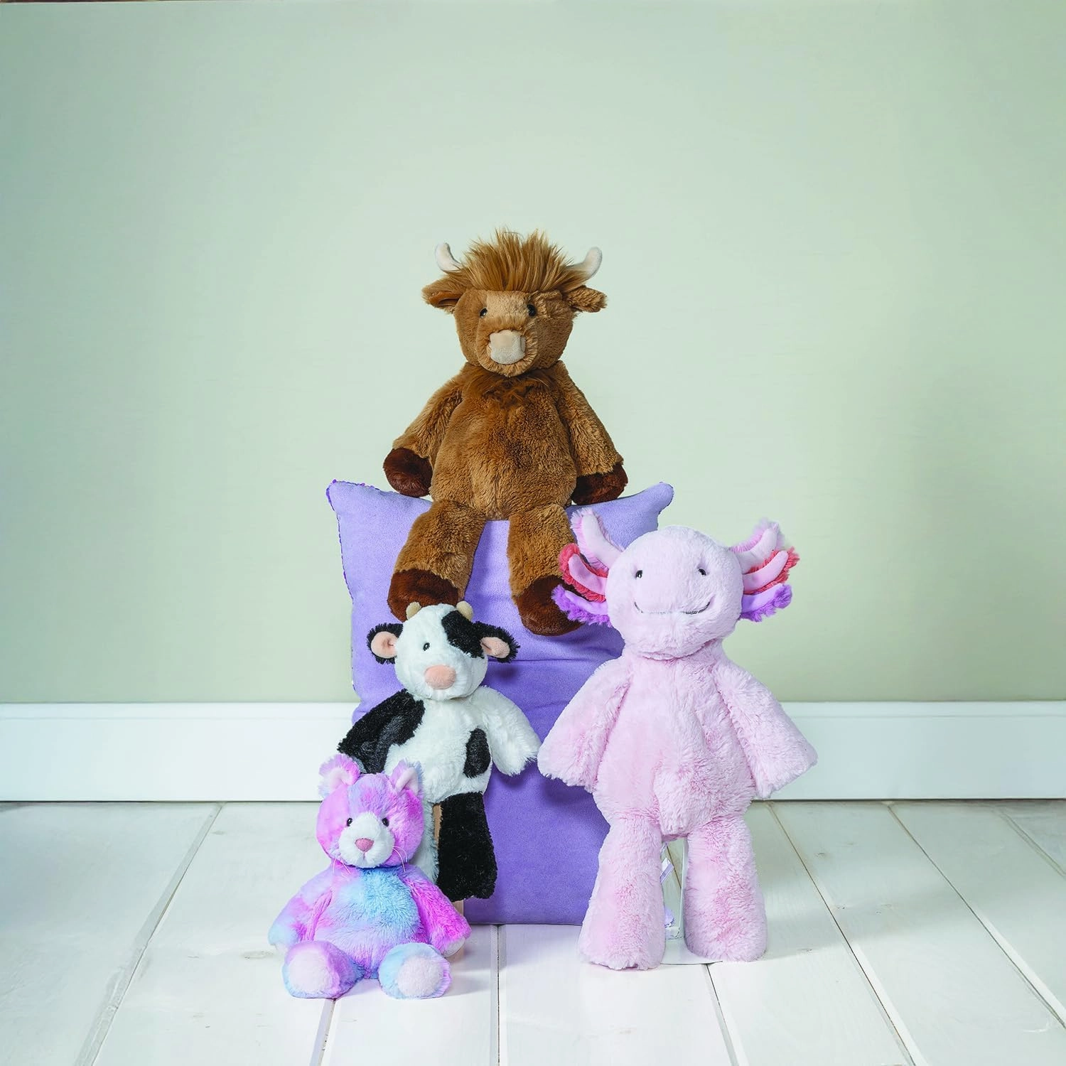 Mary Meyer Stuffed Animal Marshmallow Zoo Plush Soft Toy, 13-Inches, Alanna Axolotl