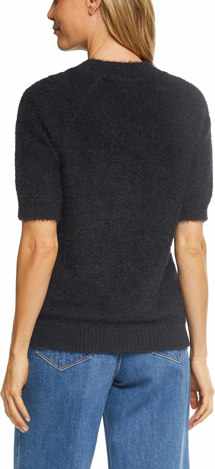 Matty M Women's Shortsleeve Eyelash Sweater