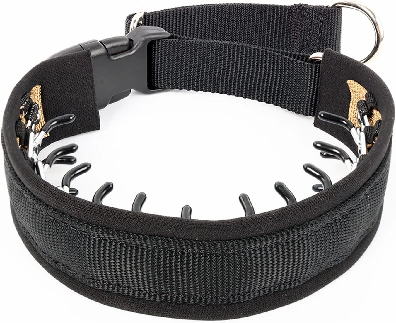 Mayerzon Dog Collar, Patented Martingale No Pull Collar for Small Medium Large Dogs with Buckle for Walking Training, Hidden Design, Adjustable(XL, Black)