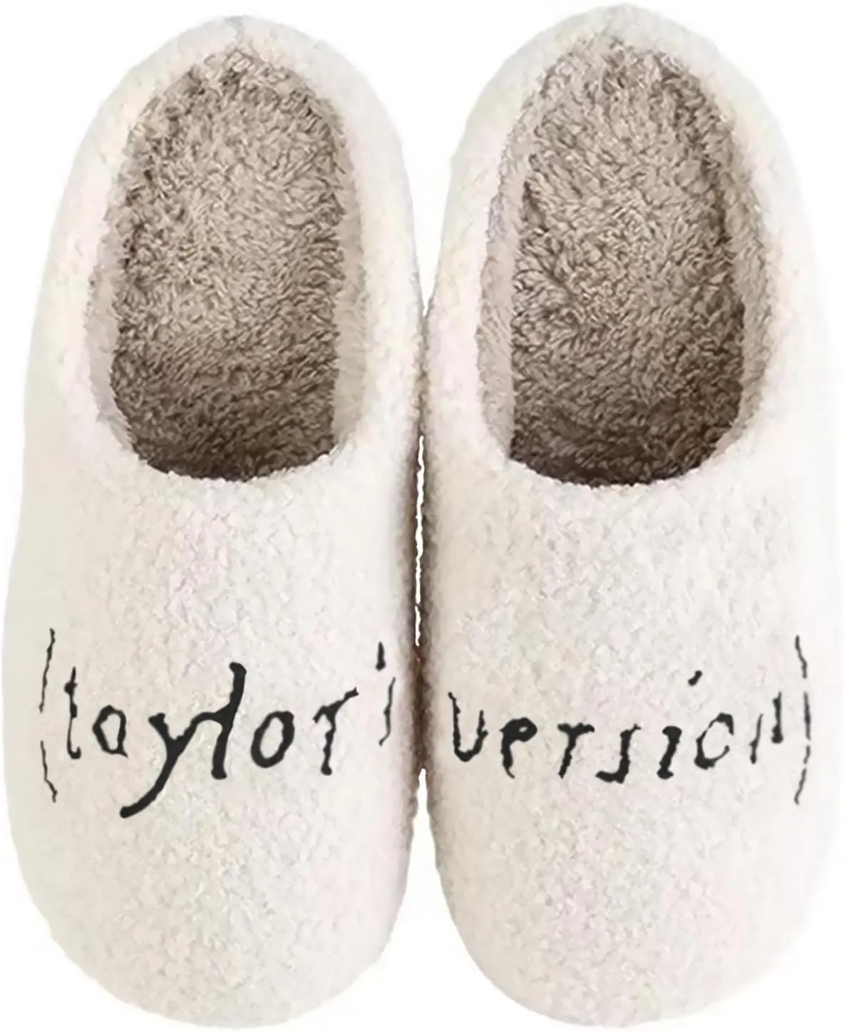 Meet Me at Midnight Slippers for Women Men Plush Fuzzy Cozy House Slippers Winter Warm Indoor Outdoor Shoes