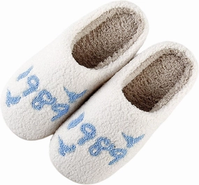 Meet Me at Midnight Slippers for Women Men Plush Fuzzy Cozy House Slippers Winter Warm Indoor Outdoor Shoes