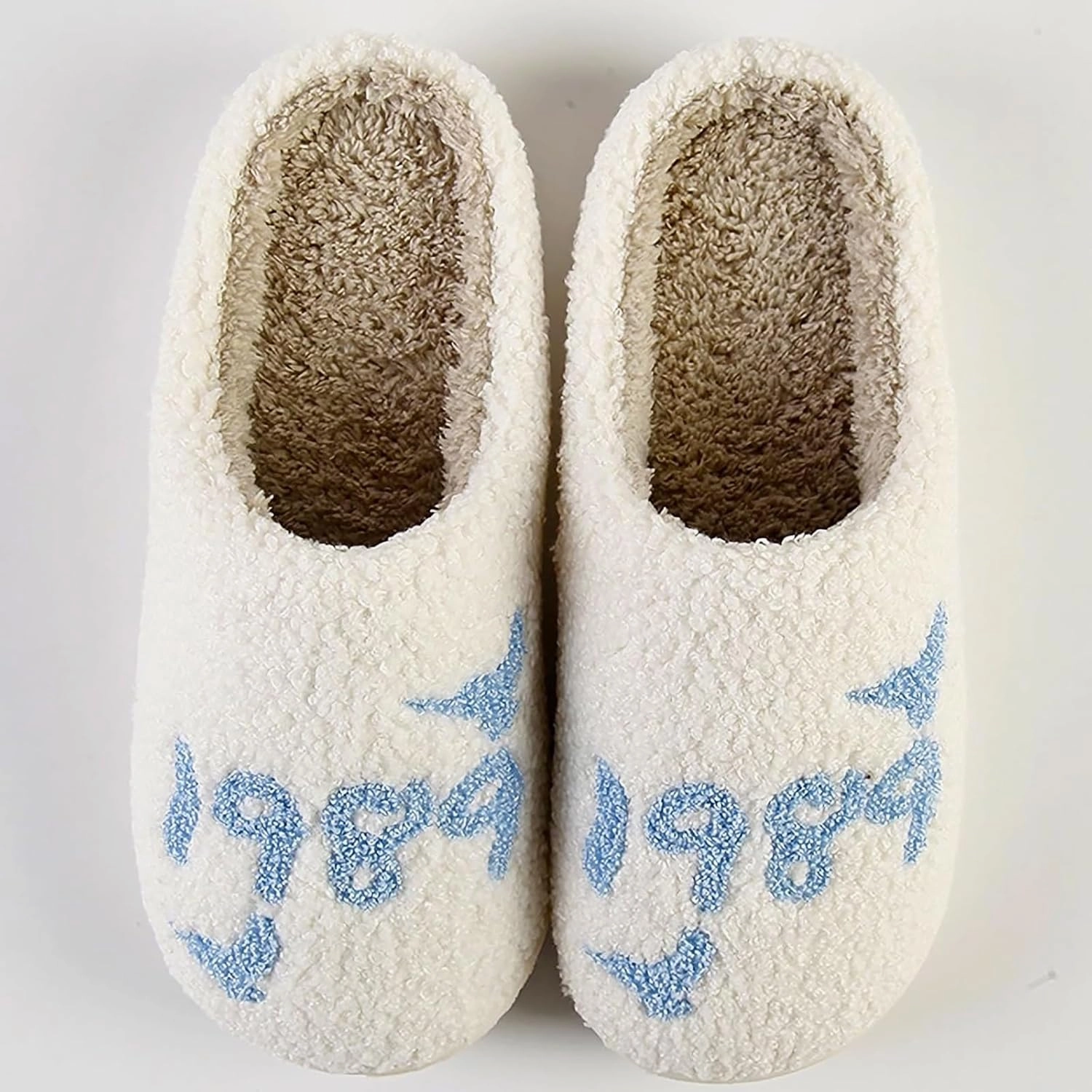Meet Me at Midnight Slippers for Women Men Plush Fuzzy Cozy House Slippers Winter Warm Indoor Outdoor Shoes