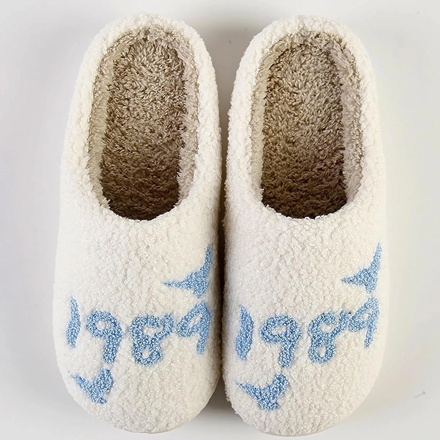 Meet Me at Midnight Slippers for Women Men Plush Fuzzy Cozy House Slippers Winter Warm Indoor Outdoor Shoes