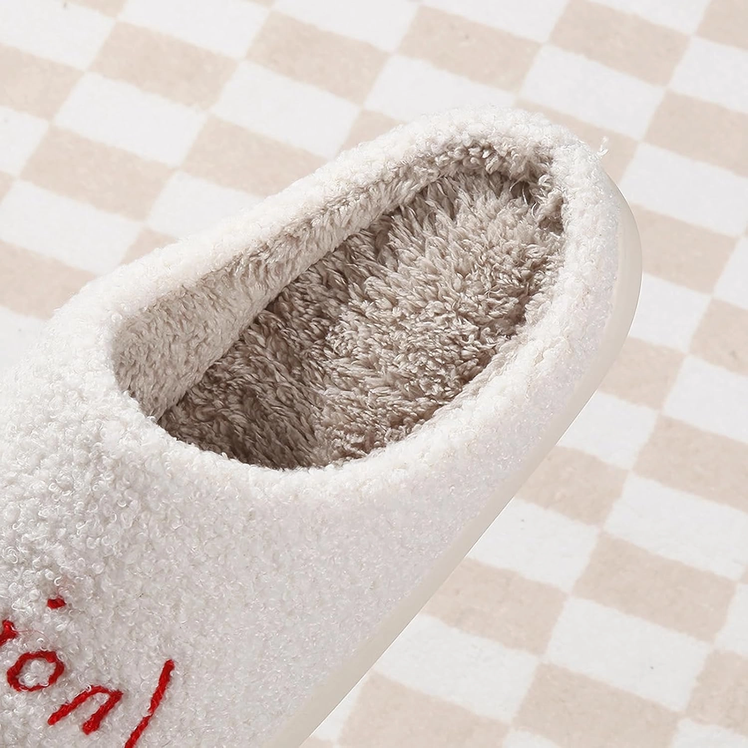Meet Me at Midnight Slippers for Women Men Plush Fuzzy Cozy House Slippers Winter Warm Indoor Outdoor Shoes