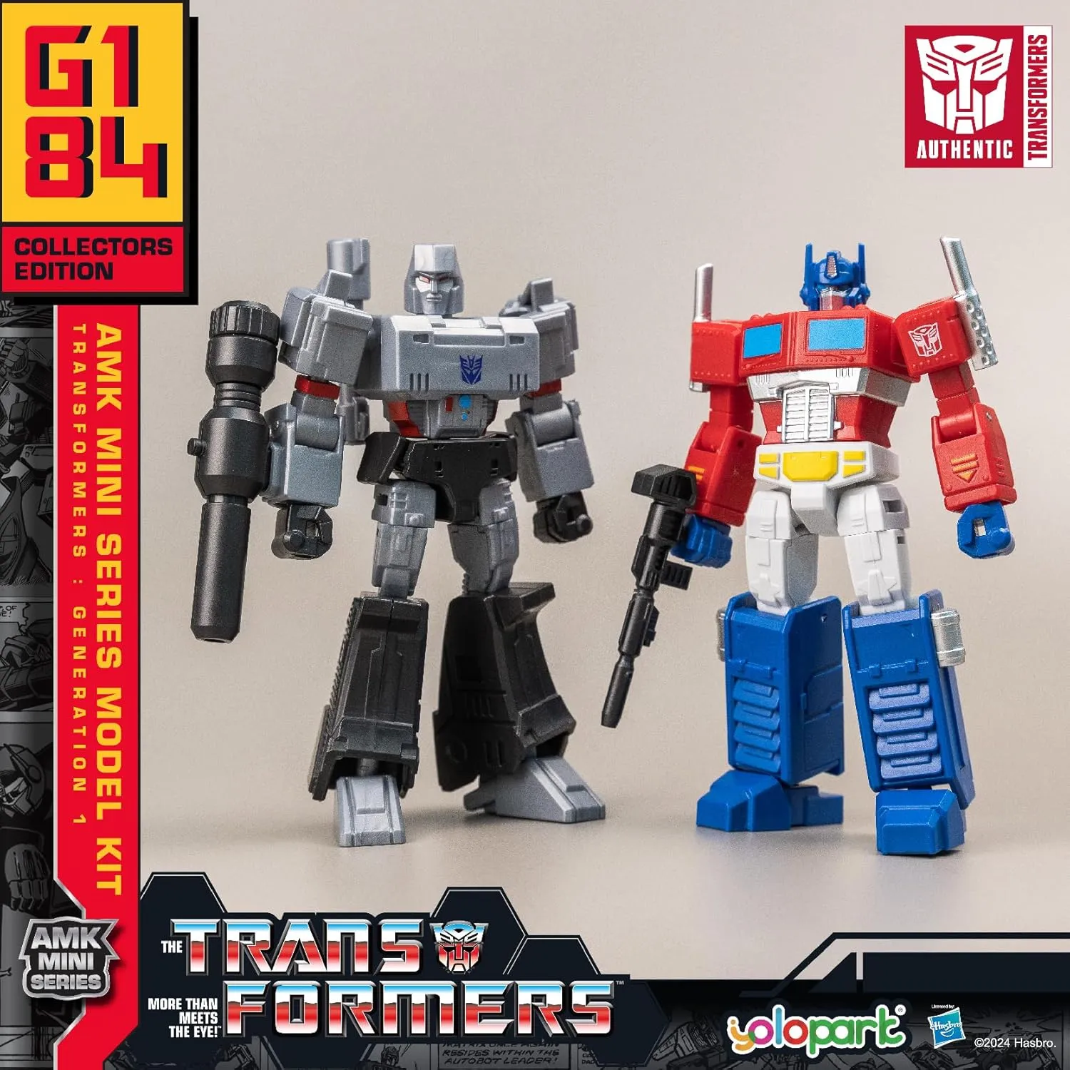 Megatron Transformer Toy,Transformers G1 Action Figures,AMK Mini Series 4.72 Inch Highly Articulated Megatron Model Kit with Weaponry,Collectible Transformer Toys for Kids Age 8 and Up,No Converting