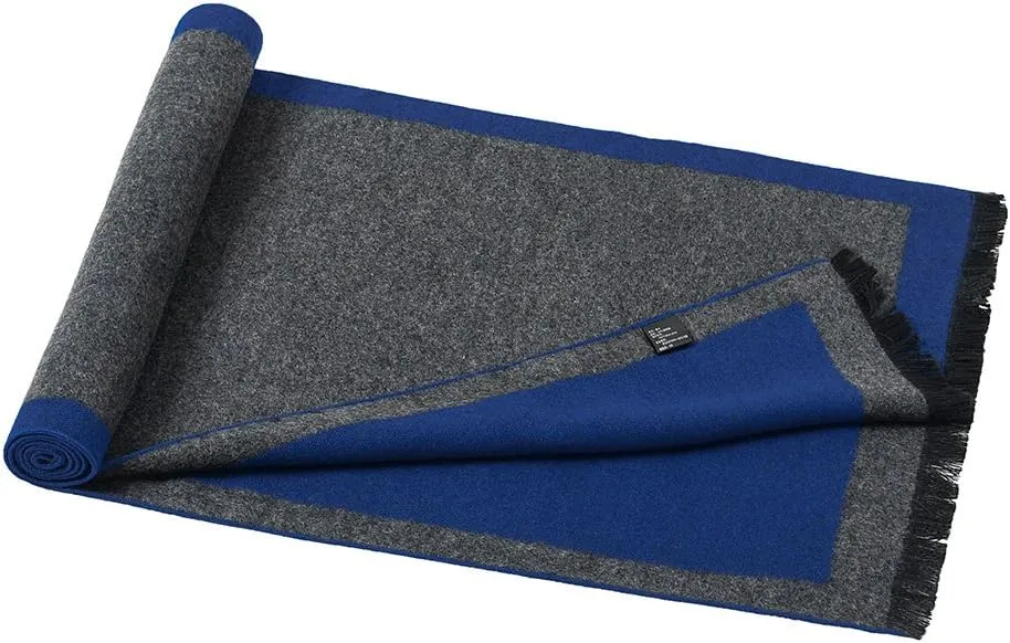 Mens Soft Scarf For Autumn And Winter，Simple And Elegant Long Thick Plush Scarf