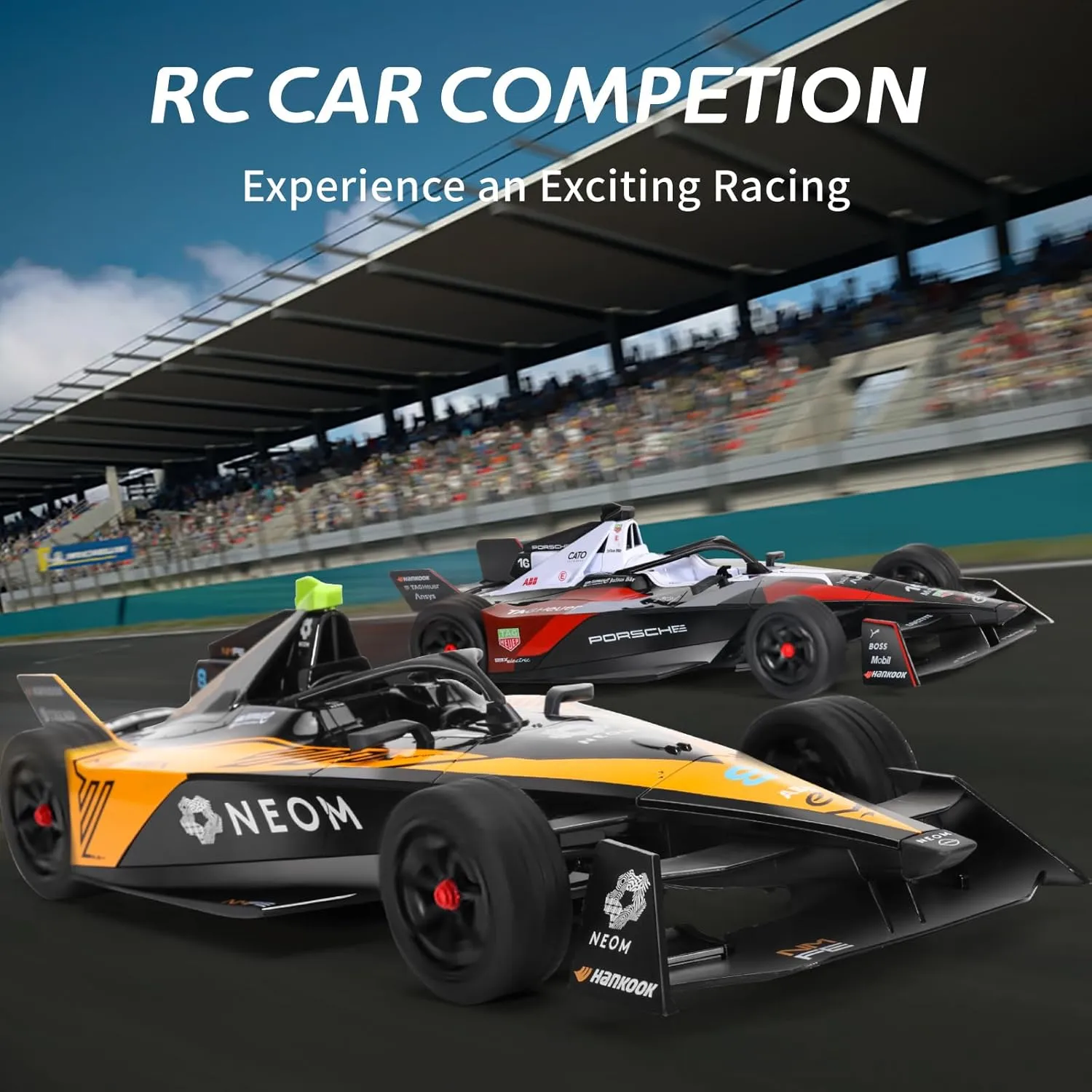 MIEBELY Remote Control Car - 1/14 Scale Authentic Licensed McLaren NEOM Formula Rc Race Car,2.4GHz 3.7V 500 mAh Car Toys, Racing Hobby Car Model Ideal Gifts for Adults Kids Boys Girls