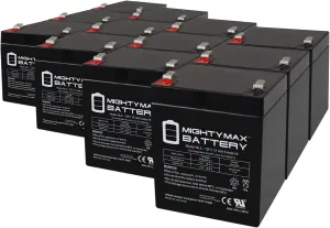 Mighty Max Battery 12V 5Ah F2 SLA Replacement Battery for Xcooter MINI-X ElectricScooter - 12 Pack